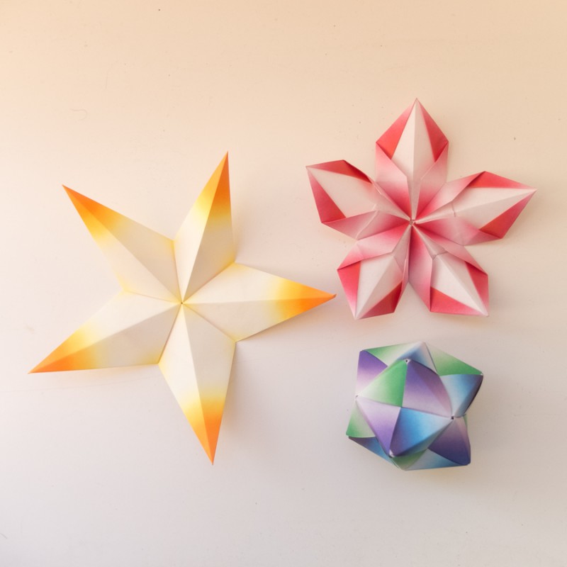Star, flower and octahedron