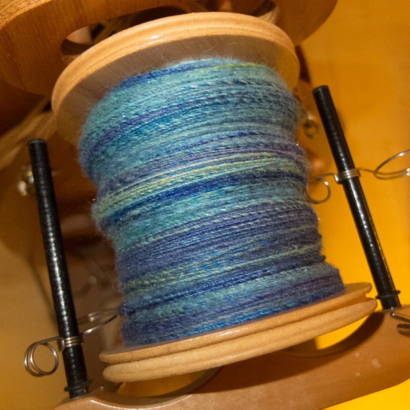 The yarn on a Jumbo bobbin.