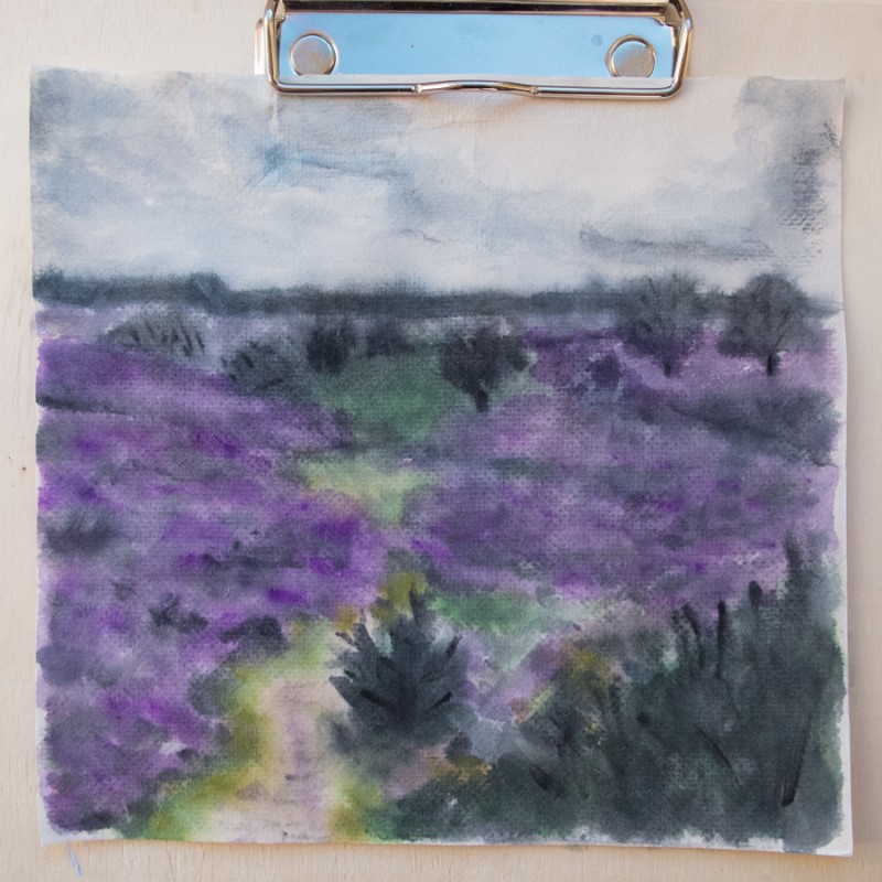 Drenthe heath ( 14 x 14 cm)