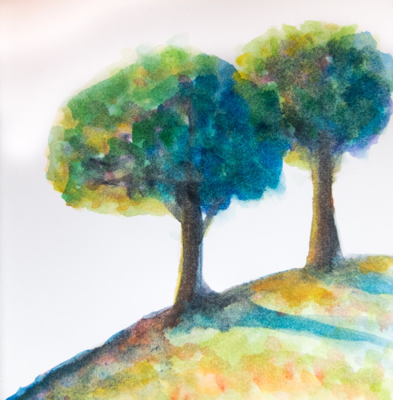 Two Trees (15 x 15 cm)