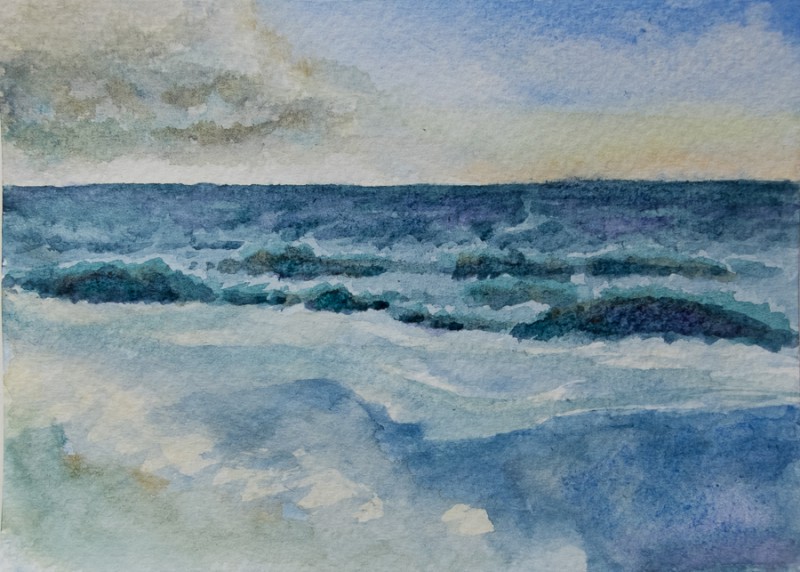 Seascape (10 x 15 cm postcard)