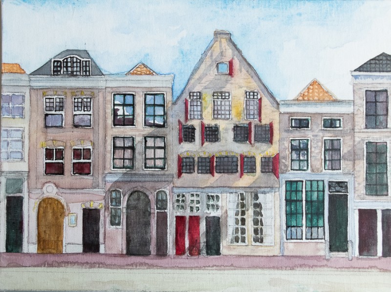 Delft houses (18 x 24 cm)
