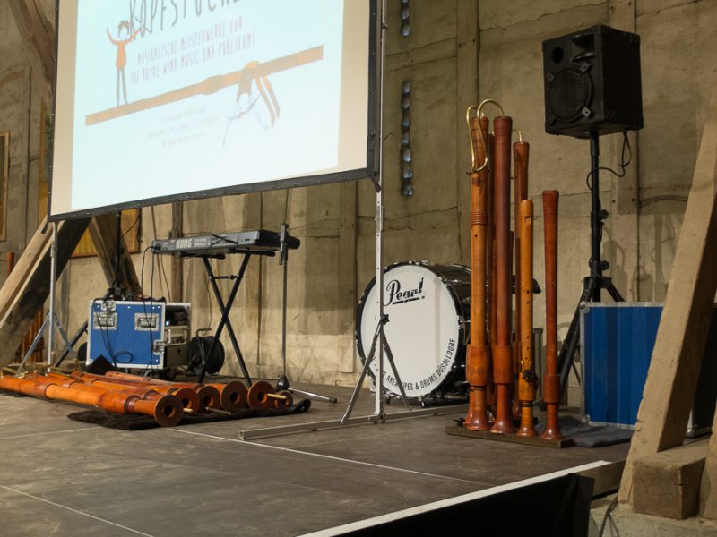 Some of the instruments from the Royal Wind Music