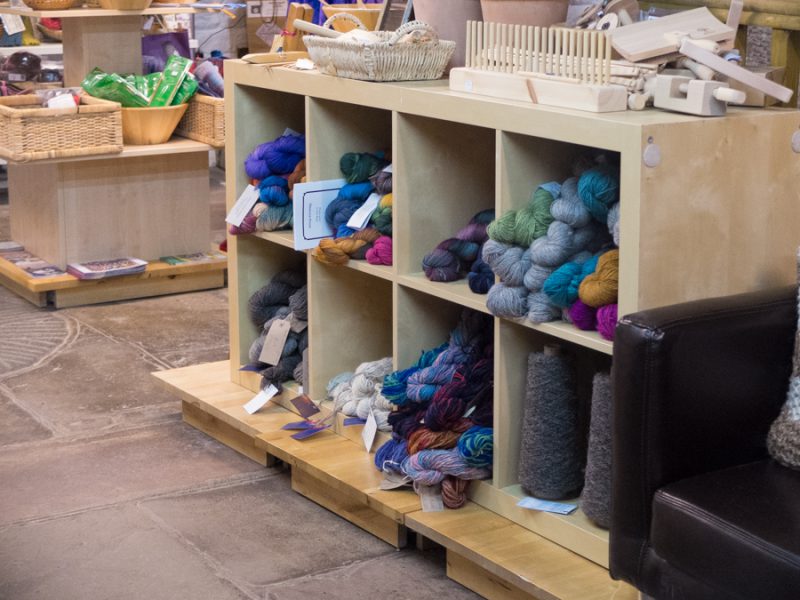 Hand-dyed yarn from the local Indie dyers