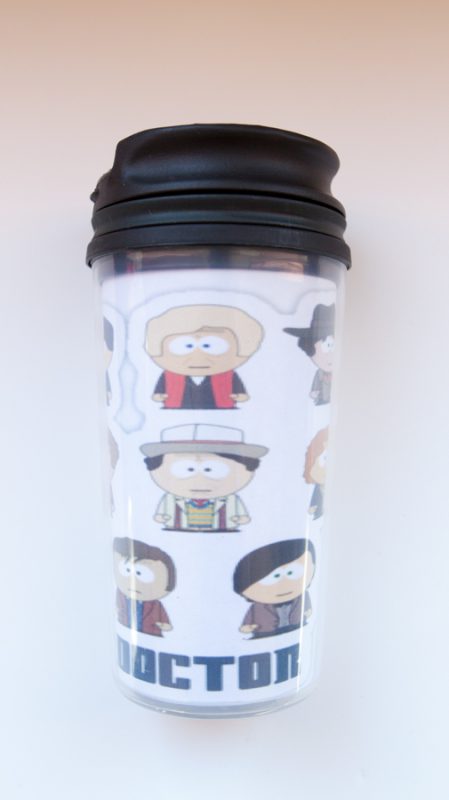 Dr Who/South Park mug