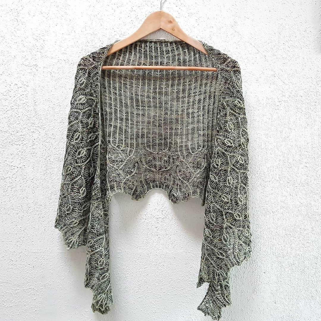 Winter birch shawl