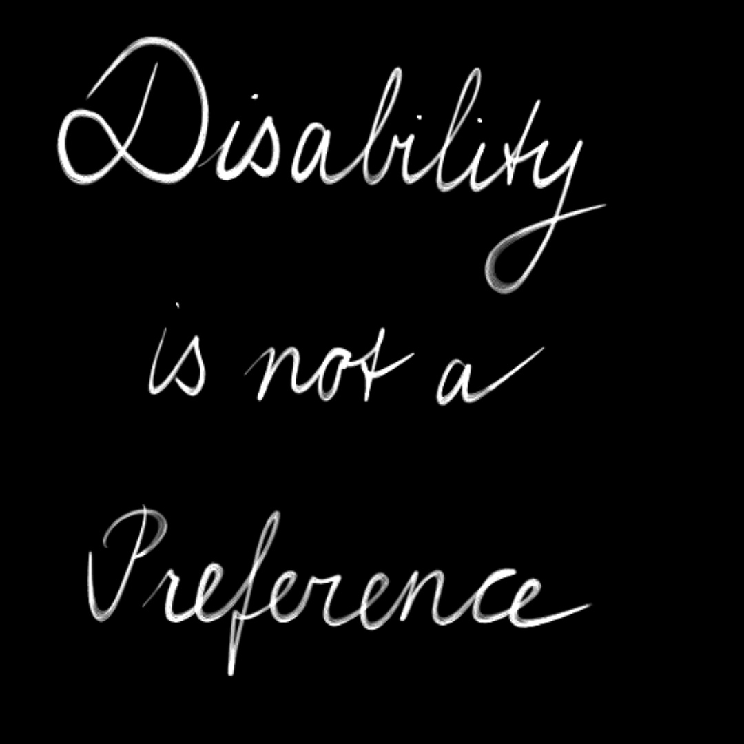 Disability is not a preference